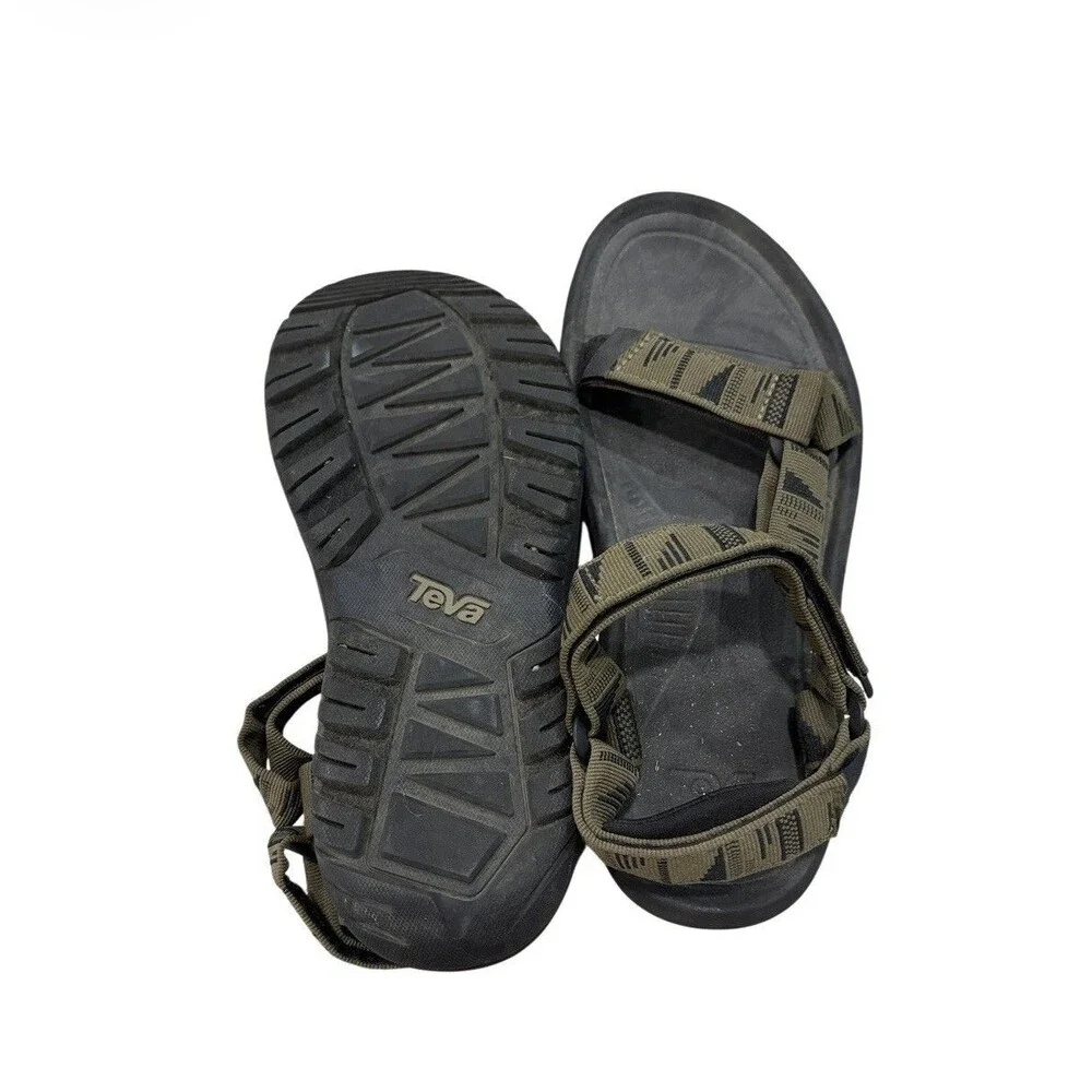 Teva Hurricane XLT2 Hiking Sandals Men 8 Chara Dark Olive Green Hook & Loop